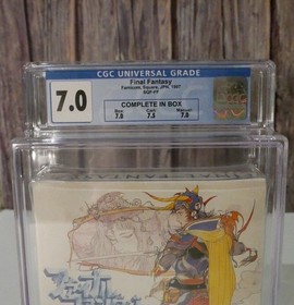 Final Fantasy I FF1 Famicom NES Japan 1987 CGC 7.0 CIB Square SQF-FF