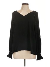 Simply Vera Vera Wang Women Black Long Sleeve T-Shirt XL