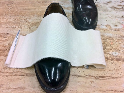 Professional Shoe Shine Buffing Cloth Flannel Backed Canvas Rag Polish 5" x 20"