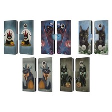 OFFICIAL ASH EVANS BLACK CATS 2 LEATHER BOOK WALLET CASE FOR MOTOROLA PHONES 2