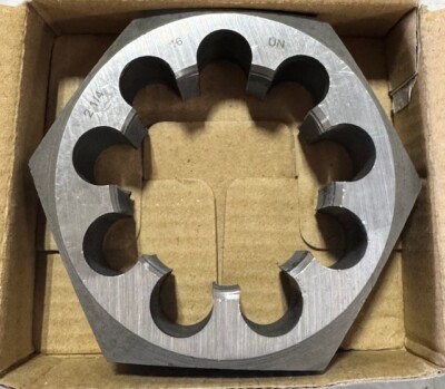 ProCut 2-1/4''-16 Carbon Steel Hexagon Special Thread Die 3-1/2'' Oustide Diameter