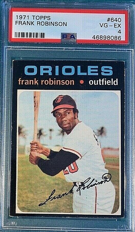 1971 Topps Baseball #640 Frank Robinson PSA 4 Nicely Centered