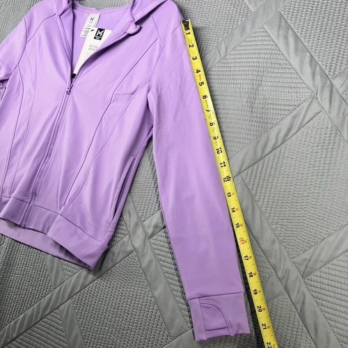 NWT Member's Mark Girls Active Full-Zip Jacket XL (14/16) Purple - Picture 6 of 7