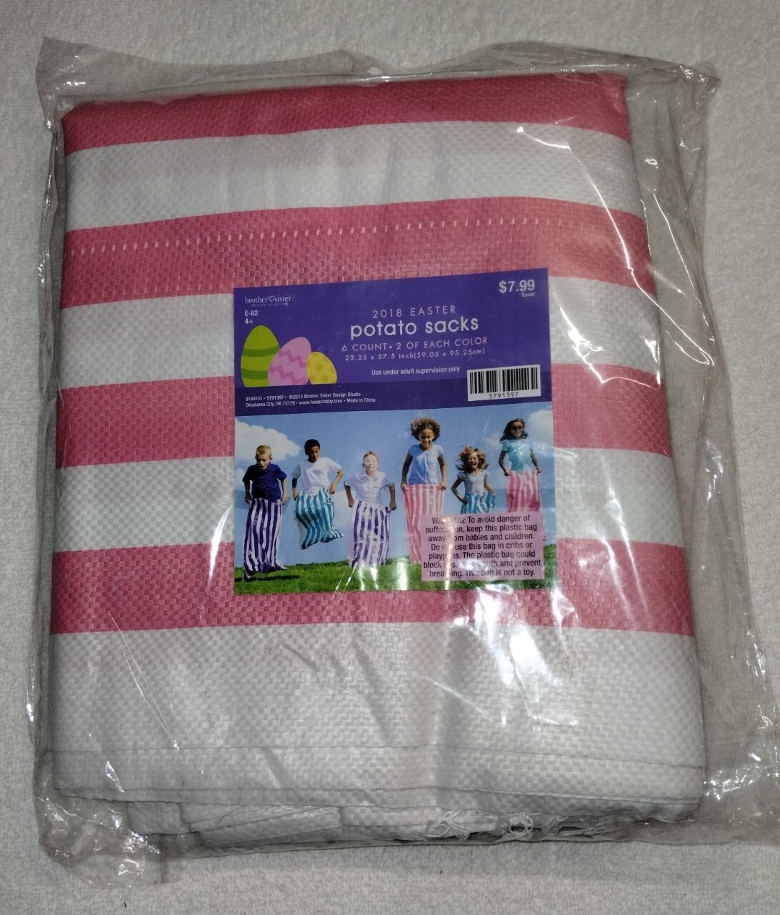 Easter Potato Sacks Brother Sister Design Studio NEW Stunning