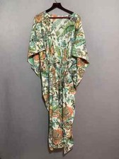 Indian Cotton White Kaftans Summer Dress Night Gown Maxi Bridal Caftan Dress