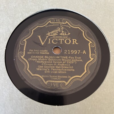 78 JAZZ Nat Shilkret Victor 21997 NOBODY BUT YOU Orange Bloosom Time 
