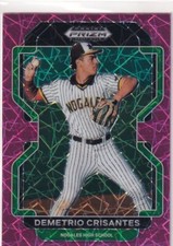 2022 PRIZMS PINK VELOCITY RC DEMETRIO CRISANTES ARIZONA DIAMONDBACKS PRIZM #-432