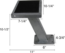 HEAVY DUTY Galvanized Pontoon Boat Trailer Tongue Step Frame Mounting Bolt-On