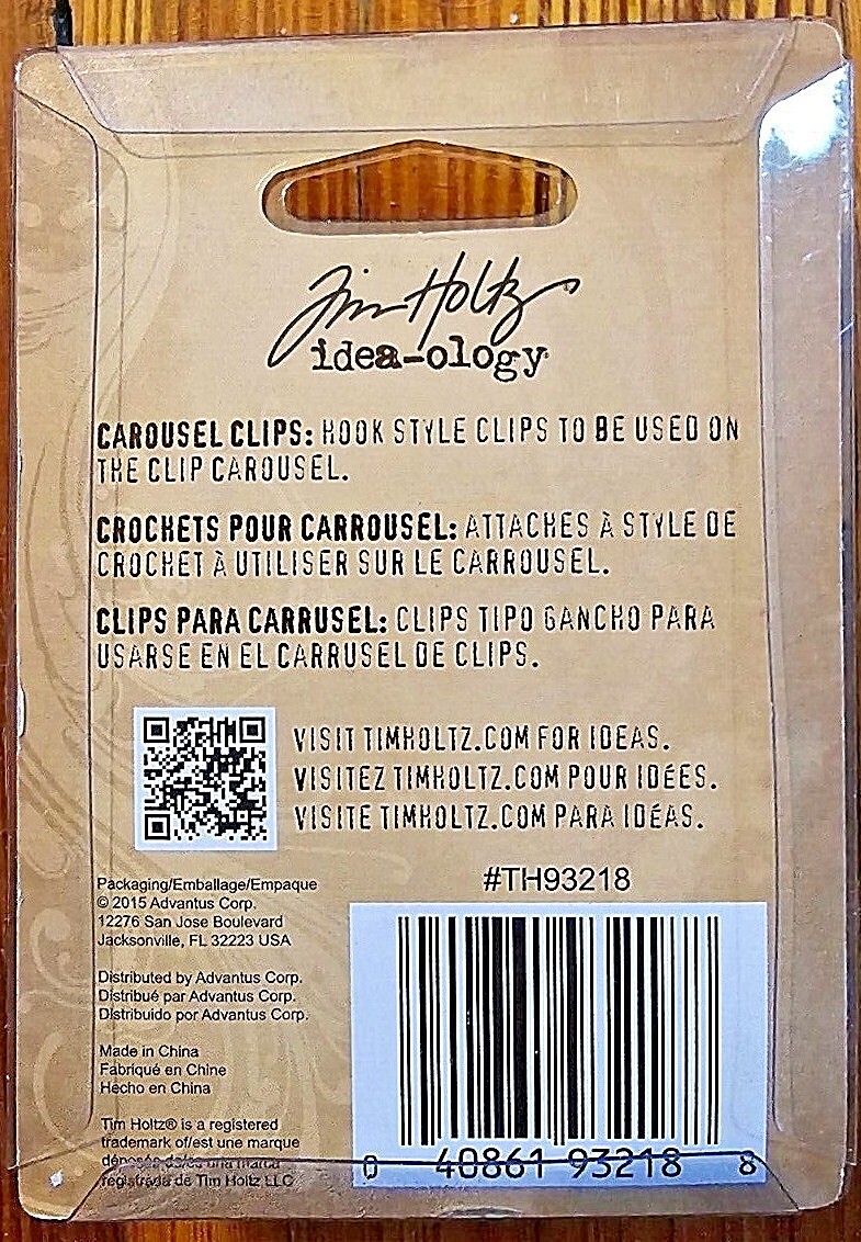 Tim Holtz Idea-ology 14 types of CLIPS, CLASPS, FASTENERS