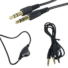 3.5mm Male to Male Stereo Audio AUX Auxiliary Extension Cable W/ Volume Control