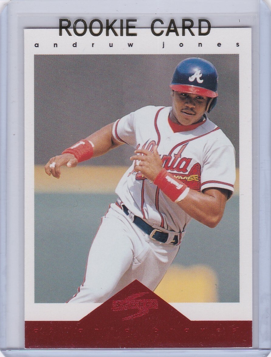 TOPPS MLBカード HIGH TEX ANDRUW JONES ATLANTA BRAVES #HTA-AJ 送料無料 中古 IT2 ANDRUW JONES ROOKIE CARD Atlanta Braves Baseball Score RARE RED