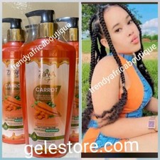 X 1 Zarwa Gold CARROT WHITENING. Pure Carrot Oil   Vit.C Glow. 400ml X 1