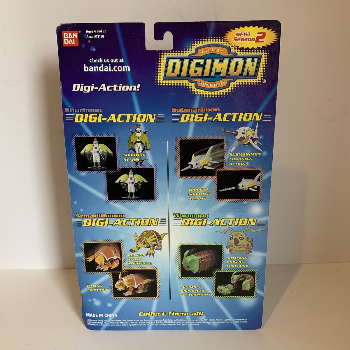 ONE Pokemon Digimon Shurimon toy action figure NEW green bird