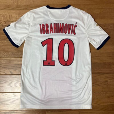 Ibrahimovic PSG Away Jersey #10 S Size Football Shirt Soccer Kit F