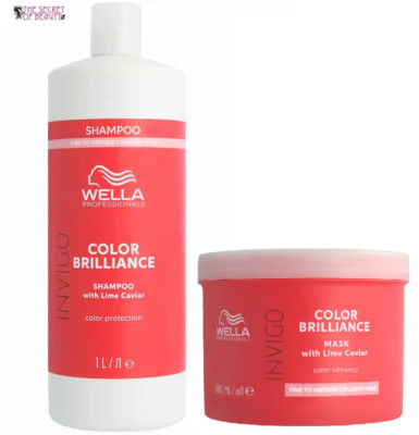 Wella INVIGO Color Brilliance Shampoo & Maske feines bis mittelfarbiges Haar - Set