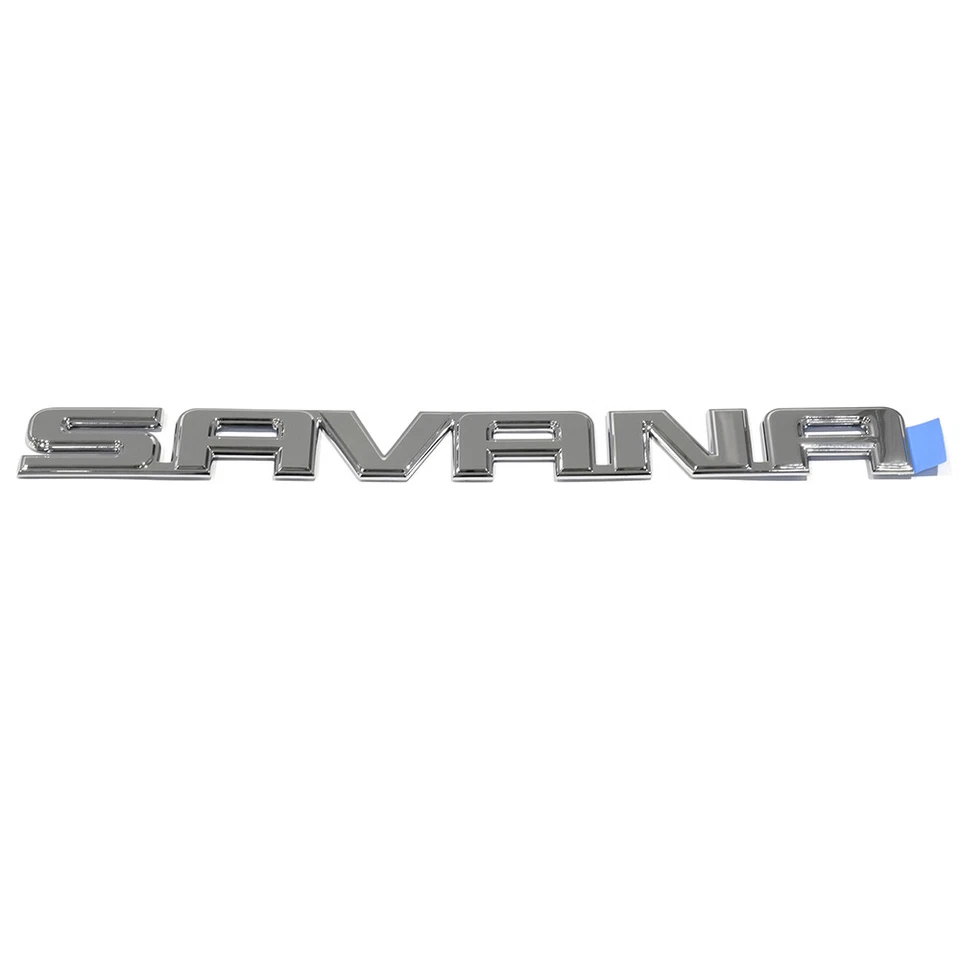 OEM NEW GM 2003-2025 GMC Savana Rear Door Logo Emblem Nameplate Chrome 25727583 - Image 2 of 4