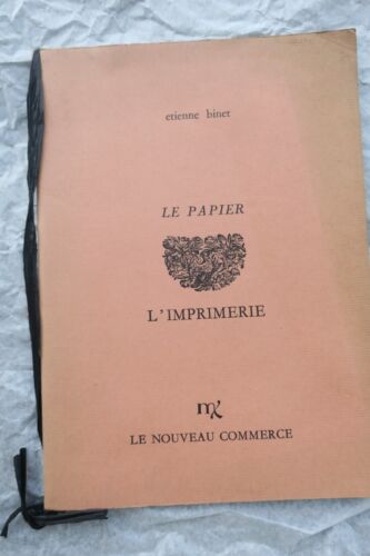 PAPIER - L'IMPRIMERIE E. Binet - Afbeelding 1 van 4
