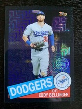 2020 Topps Update Silver Pack 1985 Cody Bellinger #CPC-11 Dodgers BLACK /199