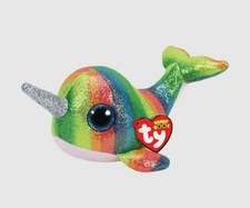 Ty Beanie Boos - "Nori" the Narwhal - 6-inches - BRAND NEW & FREE SHIPPING