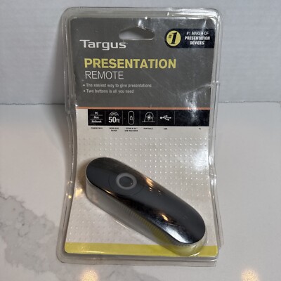 Targus Presentation Remote Model AMP18US 2.4 GHz Wireless USB PC MAC New Sealed