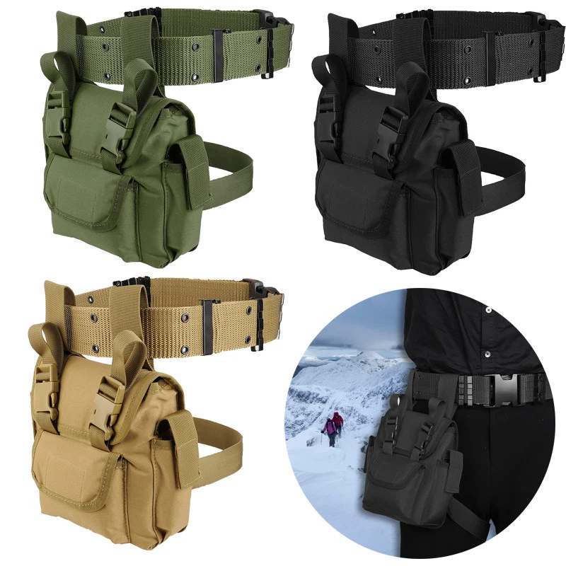 Outdoor Multi function Leg Bag Tactical Waist Belt Utility Pouch Bags Pack New