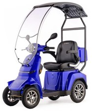 Electric Mobility Scooter GRAVIS BLUE with Canopy 1000W