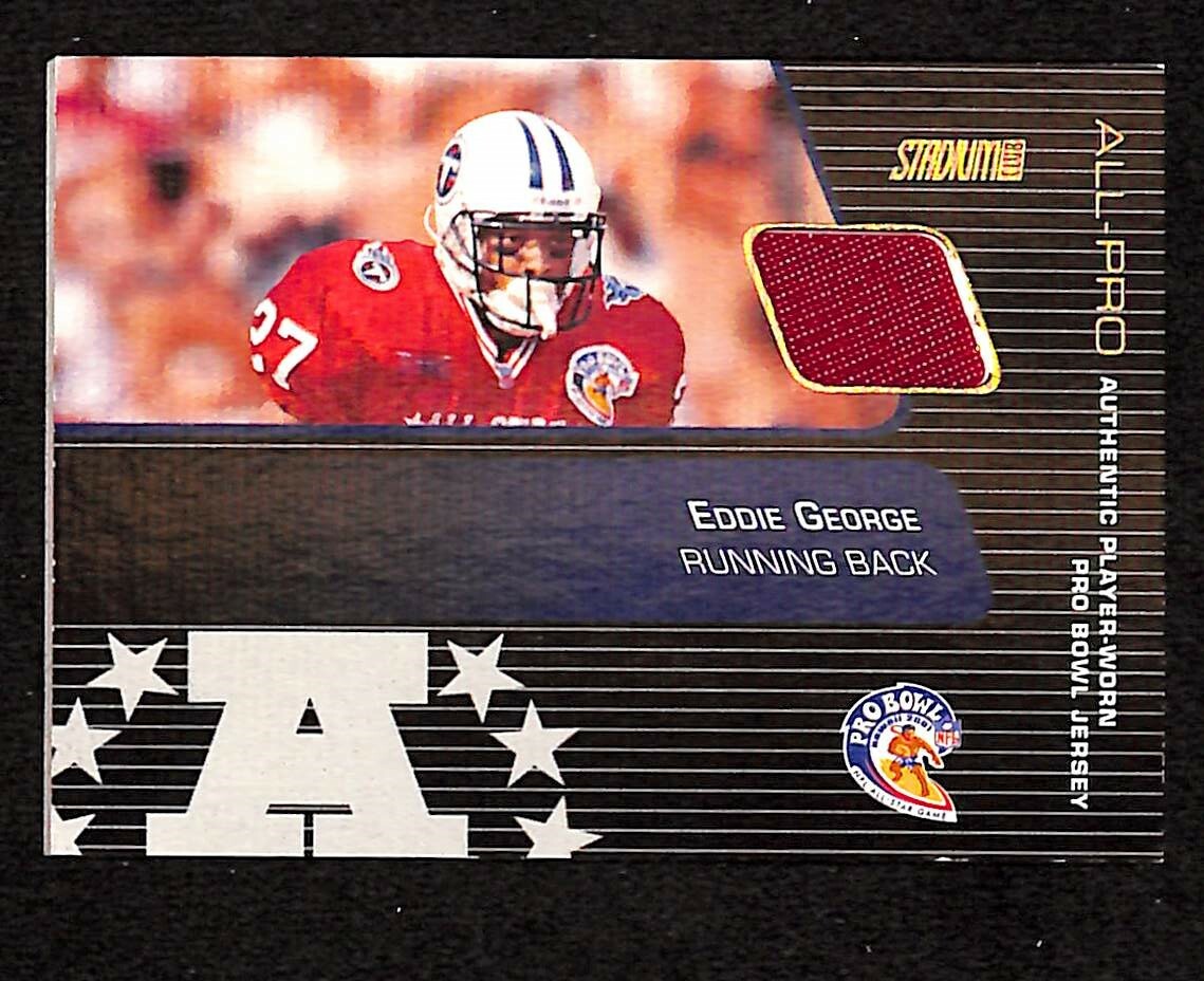 Eddie George 2001 Topps Stadium Club Pro Bowl Jersey #SP-ENG Titans 78599