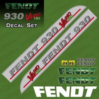 Fendt 930 Vario TMS Tractor Aftermarket Decal Aufkleber Sticker Set