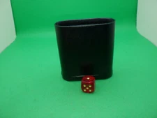 Dice Cup 3.5x1 Black Lined RPG Tabletop Gaming Roleplay Card Board CCG Roll