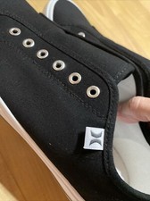 HURLEY Womens 8.5 Chloe Black Slip On Canvas Sneakers NWB 1676560