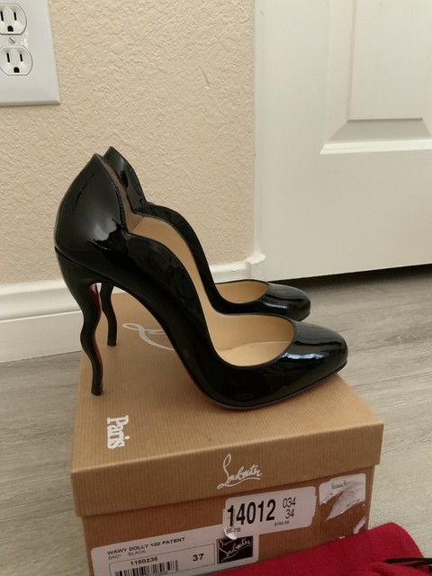 christian louboutin decollete 554 100mm pumps black