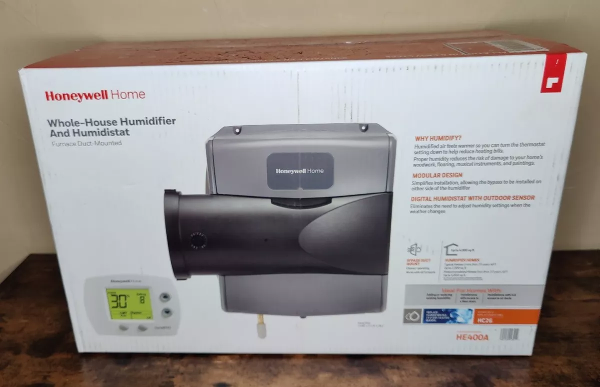 Honeywell Home HE400A Whole House Humidifier and Digital Humidistat