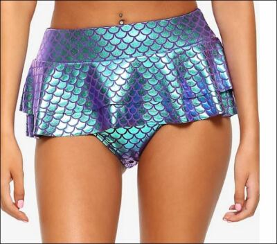 The Little MERMAID Ariel High Waist NWT BATHING SUIT SWIM Bottoms SMALL +XTRA SM