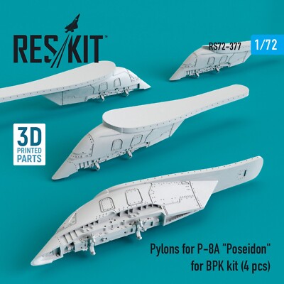 ResKit RS72-0377 Maßstab 1:72 Pylone für P-8A ''Poseidon'' für BPK Bausatz (4 S...