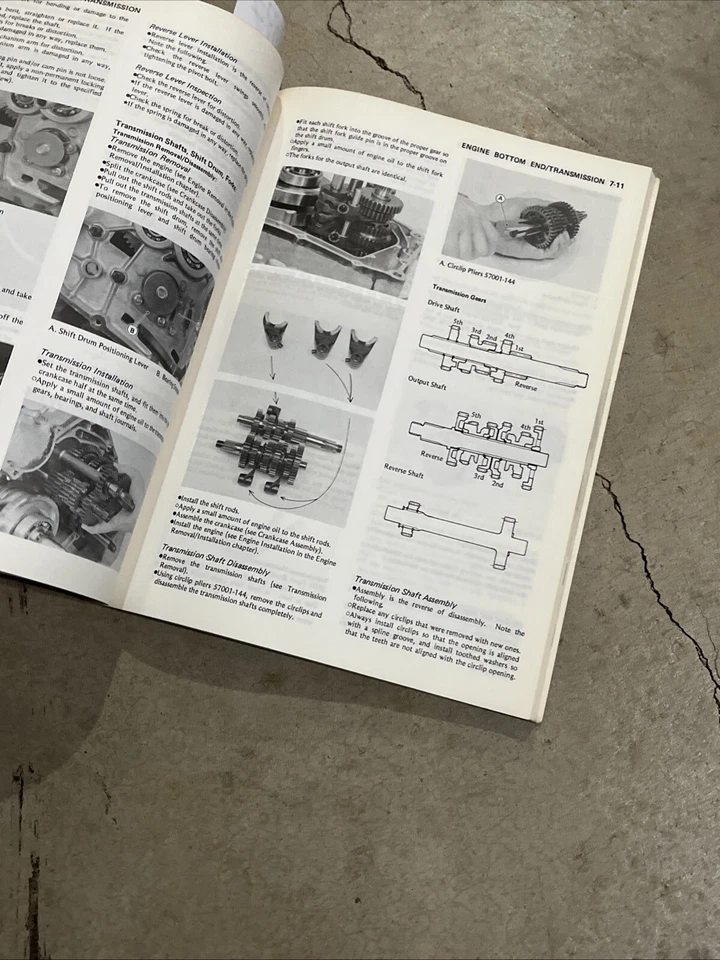 Kawasaki KLT160 1985 manual de servicio P/N 99924105201 Foto 4 de 4