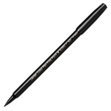 S360-101 Pentel Arts Color Pen Marker, Fine Point, Black Ink, Box of 12
