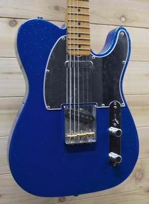 New Fender J Mascis Telecaster Electric Guitar Bottle Rocket Blue Flake w/Bag