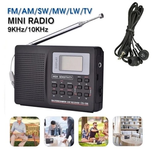 Portable Full Band AM/FM/SW/MW/LW.Radio Digital Stereo Speaker Player ...
