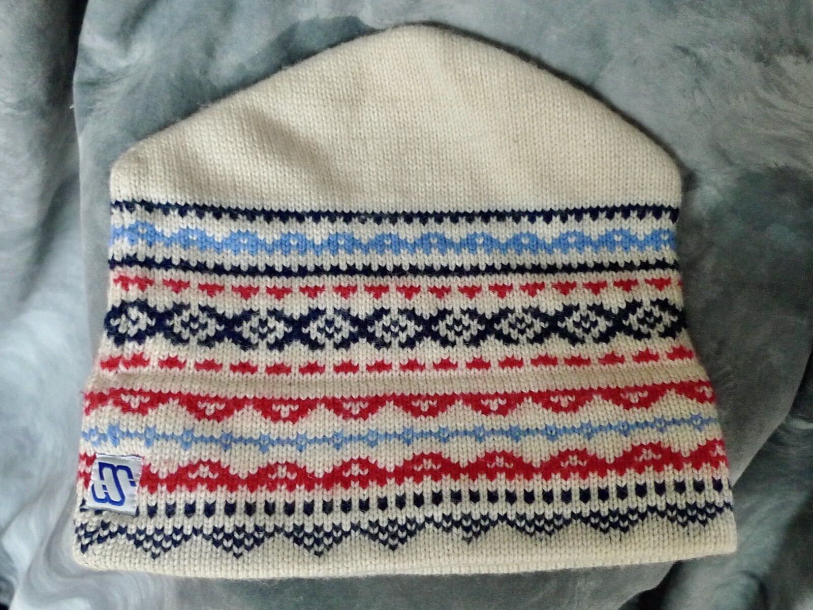 Vintage HANDMADE MURRAY MERKLEY KNIT Ski Hat TOQUE Virgin Wool CANADA GOOSE + thumbnail 3