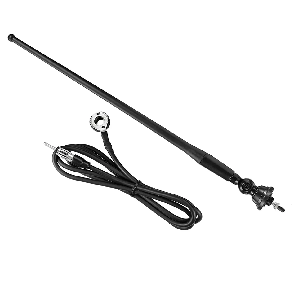 Antena de radio para barco marino de coche 16 pulgadas FM AM antena estéreo mástil flexible 1 pieza Foto 3 de 4