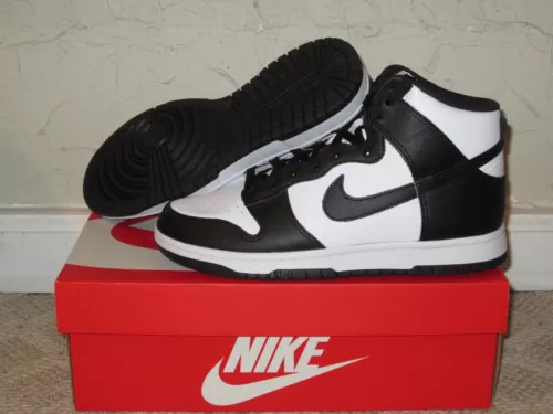 Nike Dunk Hi Retro Panda Black White Men's Size 8 NEW! DD1399-105 2022 High