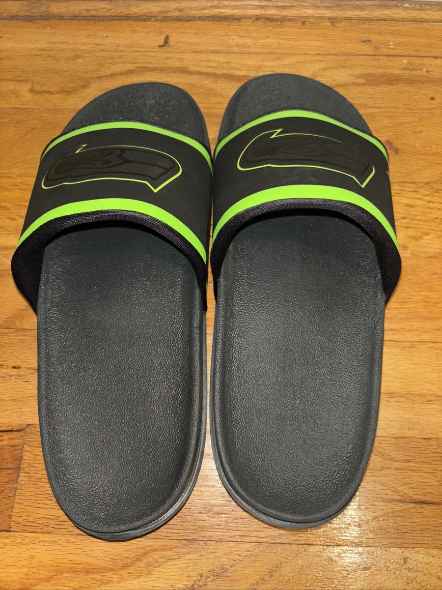 Seattle Seahawks Nike Off-Court Slide Sandals Mens Size 10  display picture 1