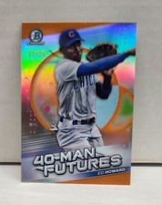ED HOWARD 2021 Bowman Chrome 40-Man Futures ORANGE REFRACTOR ~ Cubs ~ #'d /25