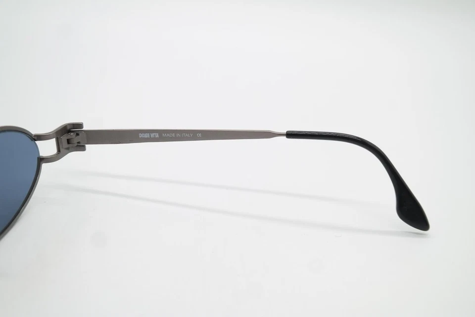 Vintage Dolce Vita DVS-26 silver red oval sunglasses eyewear NOS - Image 4 of 4