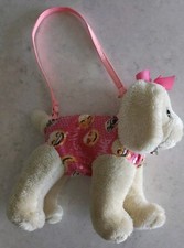 Girls Poochie  Co. Lab Retriever Purse Pink Yellow Bling Sequin Dog Emoji EUC