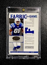 2007 Leaf Certified Marvin Harrison Fabric Of The Game /25 Game Used Patch Prime