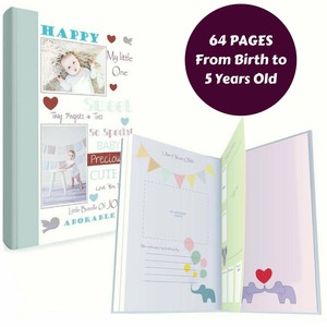 baby memory book with keepsake box