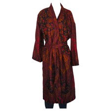 Coat/robe | Jamawar Designer| Full Sleeve| Handloomed| Merino Boiled Wool | Red