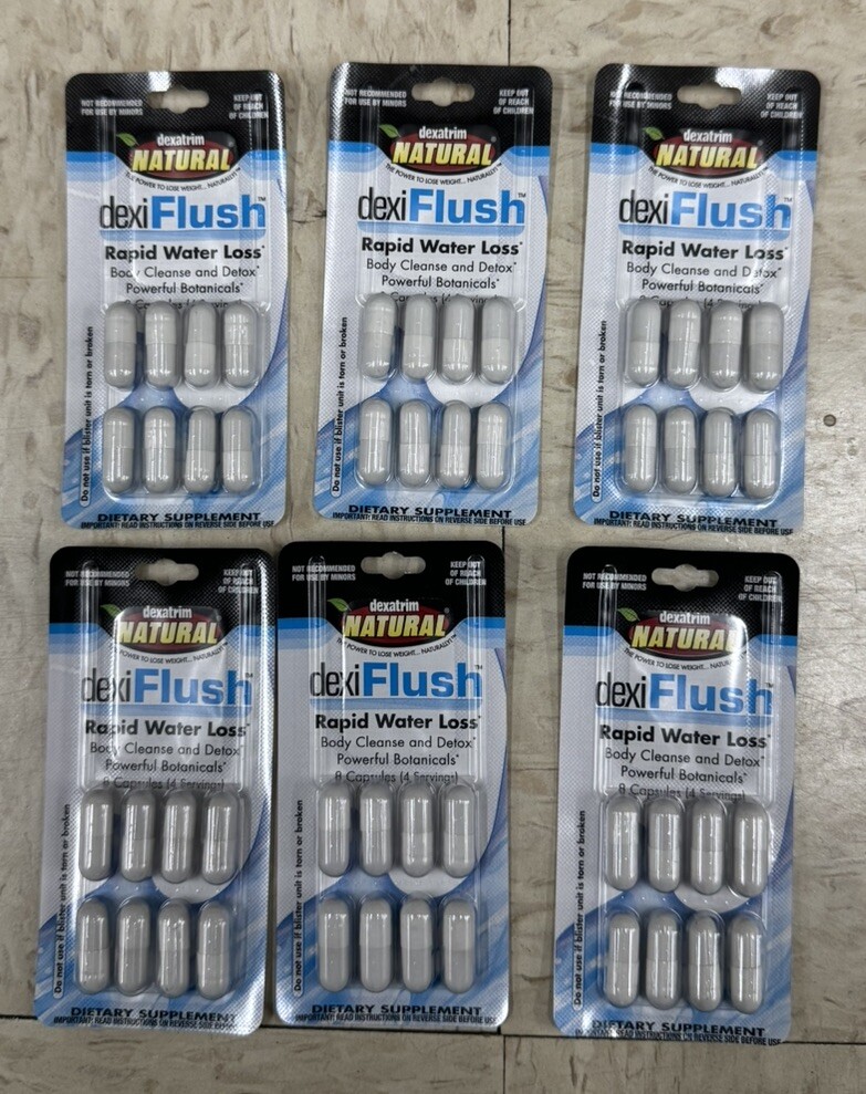 Dexi Flush Dexatrim Natural Rapid Water Loss Body Cleanse & Detox Pills