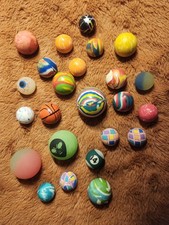 Vintage Bouncy Balls Assorted Lot Of 24